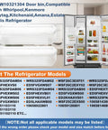 Two Pack Fridge Door Shelf Bin Replacement WPW10321304 Compatible With Kenmore And Whirlpool Refrigerators Image
