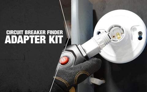 Must Have Adapter Kit For 41210S Circuit Breaker Finder Add On With Light Bulb Socket Adapter and Alligator Clips