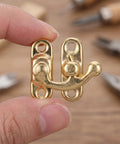 Retro Vintage Swing Bag Clasp Closure Lock Latch For Furniture And Wooden Boxes Jewelry Cases Metal Replacement Catch