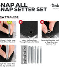 Leather Snap Setter Kit For Clean Consistent Installations At Home DIY Ready Tools instructional guide with metal base block