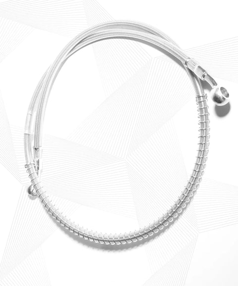 Steel Braided Motorcycle Brake Line Universal Fit Hydraulic Hose For Most Motorcycles Pit Bikes Dirt Bikes Bicycles And Cars Durable Stainless Steel Exterior Nylon PVC Coated Replacement Brake Hose Built To Last Ride Ready