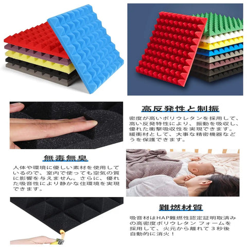 Portable Vocal Recording Booth Made With Ultra Dense Acoustic Foam Desktop Microphone Isolation Shield Pros Swear, colorful acoustic foam panels.