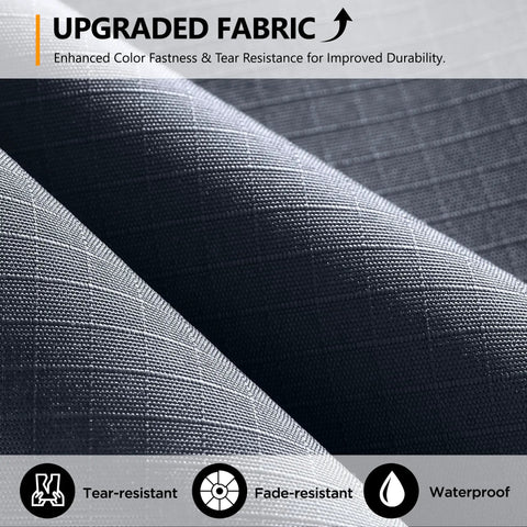 Close-up of upgraded fabric showcasing tear-resistant and waterproof features for Outdoor Patio Gazebo 11x11 With Double Roof Canopy.