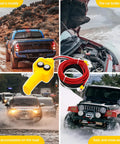Universal 12V Winch Control Box With Relay Switch For 1500-5000LB Winches On ATV Truck And Trailer Rugged Yellow ABS Housing Simple Install Replacement To Restore Beefed Up Power And Reliable Towing. Yellow ABS winch control box with red and black wiring for ATV, truck, and trailer recovery.