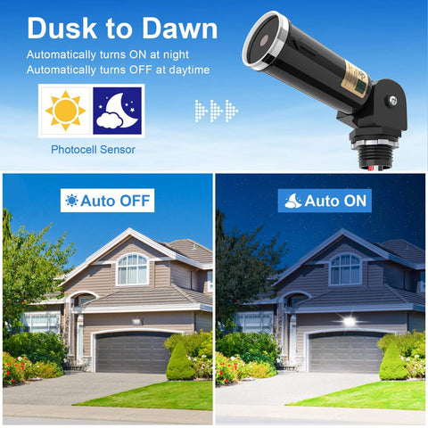 Comparison of house lighting with Two Pack Outdoor Photo Cell Sensor For Dusk To Dawn Lighting Auto On Off Photocell Switch UL Listed IP65