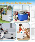 Cooler Hinges And Screws Replacement Set For Easy Cooler Repair, 4 Pack, Durable Plastic Components, shown installed on various coolers.