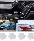 Twenty Pack White Plastic Vehicle Screw Grommets Expandable Insert Nuts Heavy Duty Mounting Clips For Car Boat Truck Slick Easy Install Top Shelf Hella Durable Hardware Universal Fits 7X7MM Hole Ride Ready Gear Up displayed with car, boat, and interior.