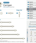 Carrigan Polished Nickel Cabinet Pull Three And Three Quarters Inch Center To Center 96mm 1 Pack Drawer Pull with installation options.