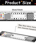 48 Pack Black White Painted Dots Classroom Name Plates Desk Name Tags For Kids Alphabet And Multiplication Size Info