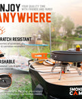 All In One 11 Piece Camping Cookware Set With Stove And Adapter For Backpacking Hiking And Picnics, nonstick pan on portable stove