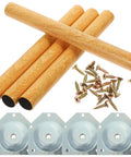 Solid Wood Table Leg Replacement Set For Dresser And Chair With Smooth No Burrs Built To Last Fully Assembled Durable Furniture Support