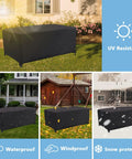 Outdoor Dining Table Cover For 60 Inch Rectangle Patio Table Waterproof And Fade Resistant Heavy Duty Furniture Cover For All Weather Protection UV Guard