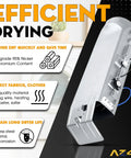 Dryer Heating Element Assembly Replacement Kit For Samsung Dryers with housing duct and thermostat in silver metal