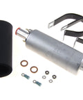 GSL392-400-939 Universal Inline Fuel Pump Kit With Install Kit, 255 LPH High Flow Inline Pump For Performance Cars, Gerotor Design