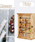 Fishing Lures Storage Display Case Wall Cabinet Tackle Box Organizer With Lockable Door Four Tier Shelves Clear Acrylic Door