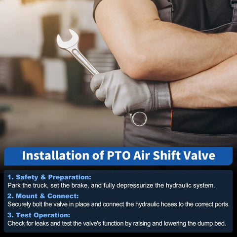 PTO Hoist Air Shift Control Valve For Dump Trucks Pneumatic Control Valve Dual Valve Air Kit For Dump Pumps Replacement AV 295 AV295 328388 79X WA201X K90 Apsco Compatible