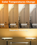 Crazy Bright LED Floor Lamp With Stepless Dimming And Remote Control, 69 Inch Torchiere Corner Lamp, color temperature options