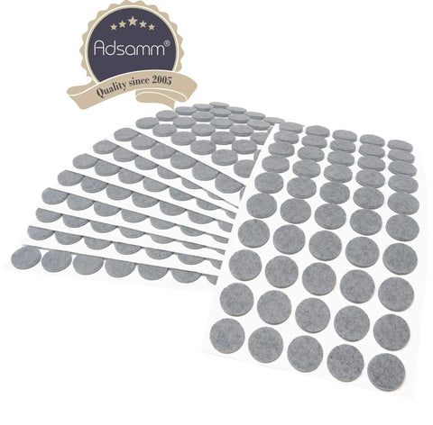 Top Shelf Self Adhesive Felt Furniture Glides And Chair Pads Thick 3.5 Mm Grey Round Stick On Floor Savers 500 pieces ready to use.