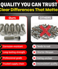 Top Tier 5/8 X 2 1/2 Inch 304 Stainless Steel Hex Head Bolts Built Different To Withstand Harsh Elements with corrosion-resistant features.