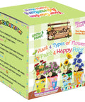 All In One Paint And Grow Flower Kit With 4 Ceramic Pots Soils Seed Packs Saucers Plant Markers Palette Brushes Tools And 12 Acrylic Colors box.