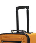 Expandable Spinner Carry On Luggage 19 Inch Orange That Rolls Easy With Four Directional Wheels Aluminum Telescoping Handle
