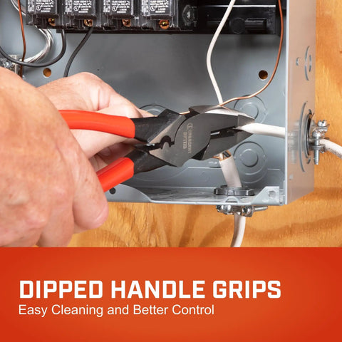 Straight Shooter Linesman Wide Fish Tape Puller With Slick Dipped Grip And Flush Rivet Pulls One Or Quarter Inch Flat Steel Tape Without Damaging Rock Solid Alloy Steel Build No Fuss Pick For Electricians And Cable Pros