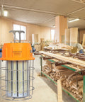 250W LED Temporary Work Light for indoor mine and job sites with stainless steel shield in a workshop setting