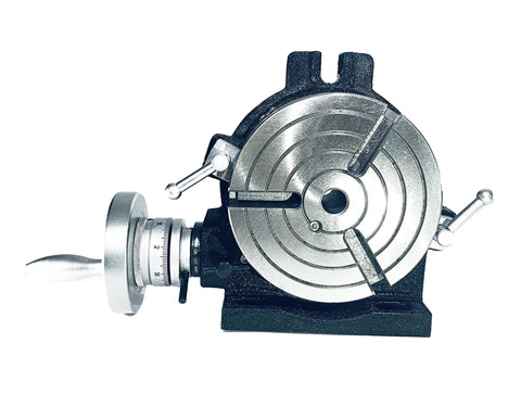 3 Slot 6 Inch Rotary Table With Double Bolt Tailstock And Steel Dividing Plates Set For Milling Machines Precision Machining Accessory
