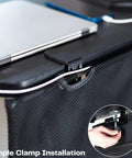 Clamp On 48 Inch Desk Skirt With Dual Top Cable Slots For Hidden Cable Management And A Cleaner Private Workspace installation view