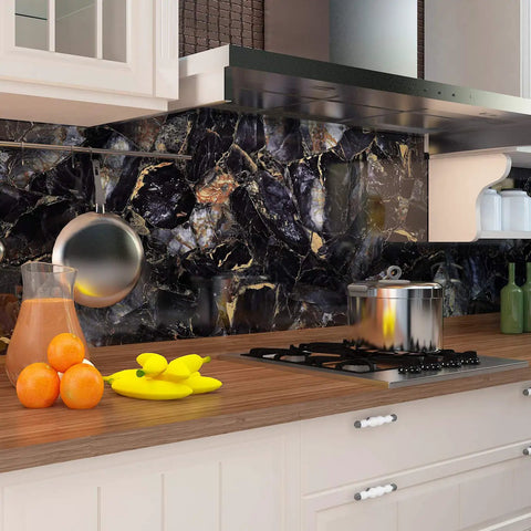 Kitchen with Marble Peel And Stick Wallpaper For Countertops And Surfaces DIY Friendly No Mess Install Waterproof Vinyl Self Adhesive Cover