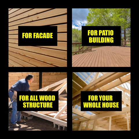 Hella Durable Wood Screws 10 X 3 Inch Self Drilling Deck Fasteners 200 Pack Rust Resistant in use for facade and patio building.