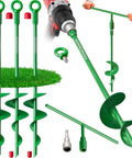18 Inch Heavy Duty Ground Anchors Kit Four Pack Green For Sheds Trees Tents Canopies Trampolines And Swing Sets With Long Spiral Earth Augers And Tie Down Screws To Lock In Ground Stakes And Keep Gear Solid