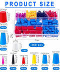 Billion Sky 360 Silicone Rubber Plugs Cover Kit With 9 Sizes From Quarter Inch To Full Inch For Powder Coating Electroplating And Port Protection Plus Heavy Duty Case Keeps Your Workshop Clean And Organized So You Never Hunt, 360 pcs case