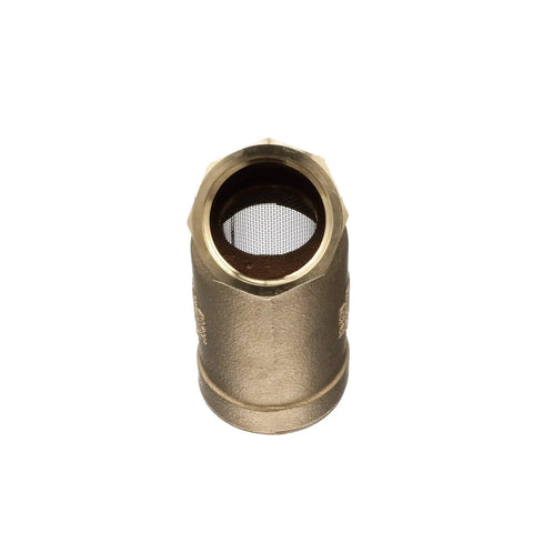 Heavy Duty Cast Bronze Wye Type Strainer One And A Half Inch SXL With Stainless Steel Screen, front view showing screen detail