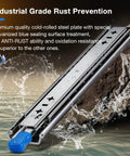 Heavy Duty Locking Drawer Slides Full Extension Runners With Lock Side Mount Rails for Drawer Capacity 201 Lb Pair on rocks