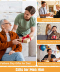 Collage of men receiving gifts for Father's Day, graduation, Valentine's, and birthday celebrations.