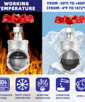 Half Inch NPT Stainless Steel B Type Globe Valve With Precise Flow Control, temperature range -20°C to +800°C.
