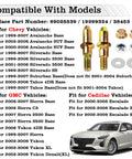 Door Hinge Pin And Bushing Repair Kit for 1999-2007 Chevy and GMC vehicles with model compatibility list and image of the kit.