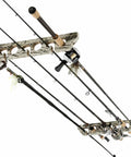 Camo Ceiling Rack For Fishing Rods Holds Up To 7 Rods Easy Screw In Mount Space Saving Overhead Storage Organizer for Garage Boat