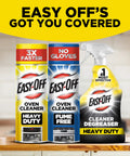 Heavy Duty Degreaser That Busts Grease And Grime Fast, Multi Surface Cleaner bottles on counter, Easy-Off branding
