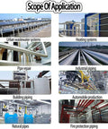 Scope of application for Heavy Duty Handheld Pipe Cutting Machine For Metal And Copper Lines showing urban wastewater and industrial piping.