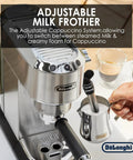 Game Changer Automatic Espresso Machine With Solid 15 Bar Pressure And Easy Dials For Killer Cappuccinos And Creamy Lattes Compact 35 Oz Metallic Coffee Brewer Built For Smooth Sipping And Chill Weekend Grinds with adjustable milk frother.