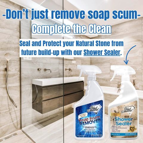 Bathroom with marble tiles showing Penetrating Stone And Grout Sealer For Showers And Bathrooms Protects Marble Granite Travertine And Limestone And Grout From Water Soap Scum And Calcium Keeps Surfaces Looking Slick And Easy To Clean Works On Tile Ceramic Porcelain Grout 1 Quart bottles