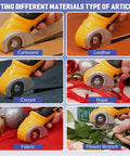 Cordless Cardboard Cutter Electric Scissors With Safety Lock For Cardboard, Fast 240 RPM Cutting used on various materials