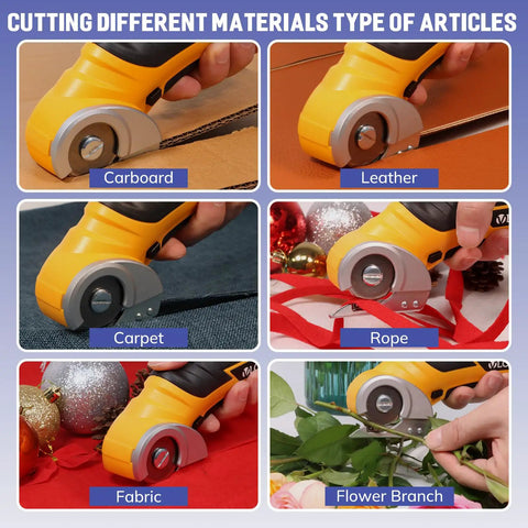 Cordless Cardboard Cutter Electric Scissors With Safety Lock For Cardboard, Fast 240 RPM Cutting used on various materials