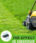 Lawn mower using Mulching Lawn Mower Blades For 42 Inch Deck With 6 Point Star Design Replaces 942-04308A 942-04308X 942-04312 742-04308 742-04312 For Cub Cadet Troy Bilt Craftsman MTD 42 Inch Deck on grass
