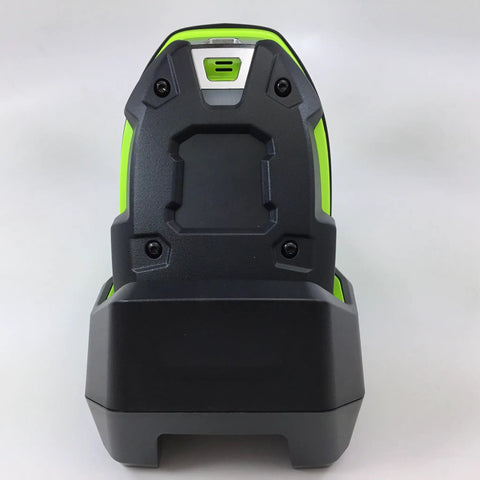 Rugged charging cradle for Hardcore Rugged Cordless Barcode Scanner Kit Built For The Grind, designed for heavy-duty use.