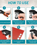 Step-by-step guide using Heavy Duty Grommet Kit With One Quarter Inch And Three Eighth Inch Dies, Four Hundred Eyelets