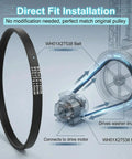Image illustrating Durable Beefy Washer Drive Belt Replacement Fits Wide Range Of Front Load And Top Load Washers Easy Install