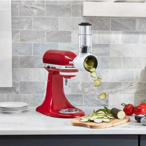 Fresh Prep Slicer Shredder Stand Mixer Attachment For Quick Slicing Grating And Shredding Turns Your Stand Mixer Into A Boss Helper Durable Stainless Steel Components Fits Most Mixers in use